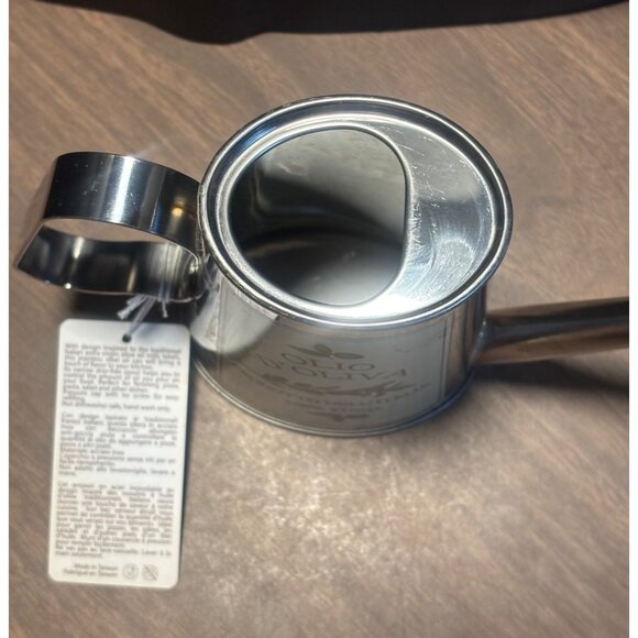 Brandani Olio D'Oliva Olive Oil Container Italian Stainless Steel Drip-Free Spou - Picture 3 of 11